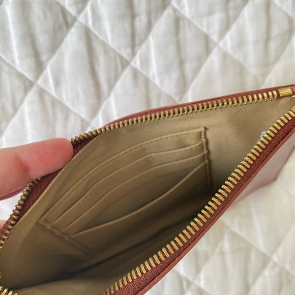 NWOT J. CREW pink leather case. - Picture 4 of 7